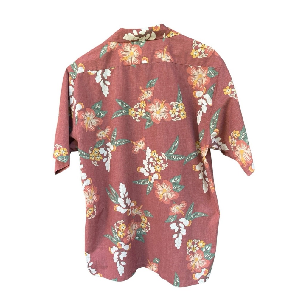 Vtg 90s Hawaiian Shirt Mens XL Red Floral Tropical Aloha Beach Camp Japan Made - Picture 6 of 6